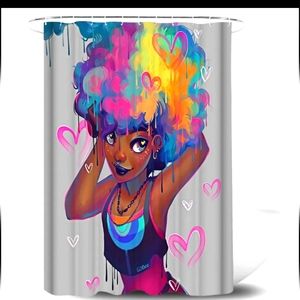 Multicolor Design Shower Curtin